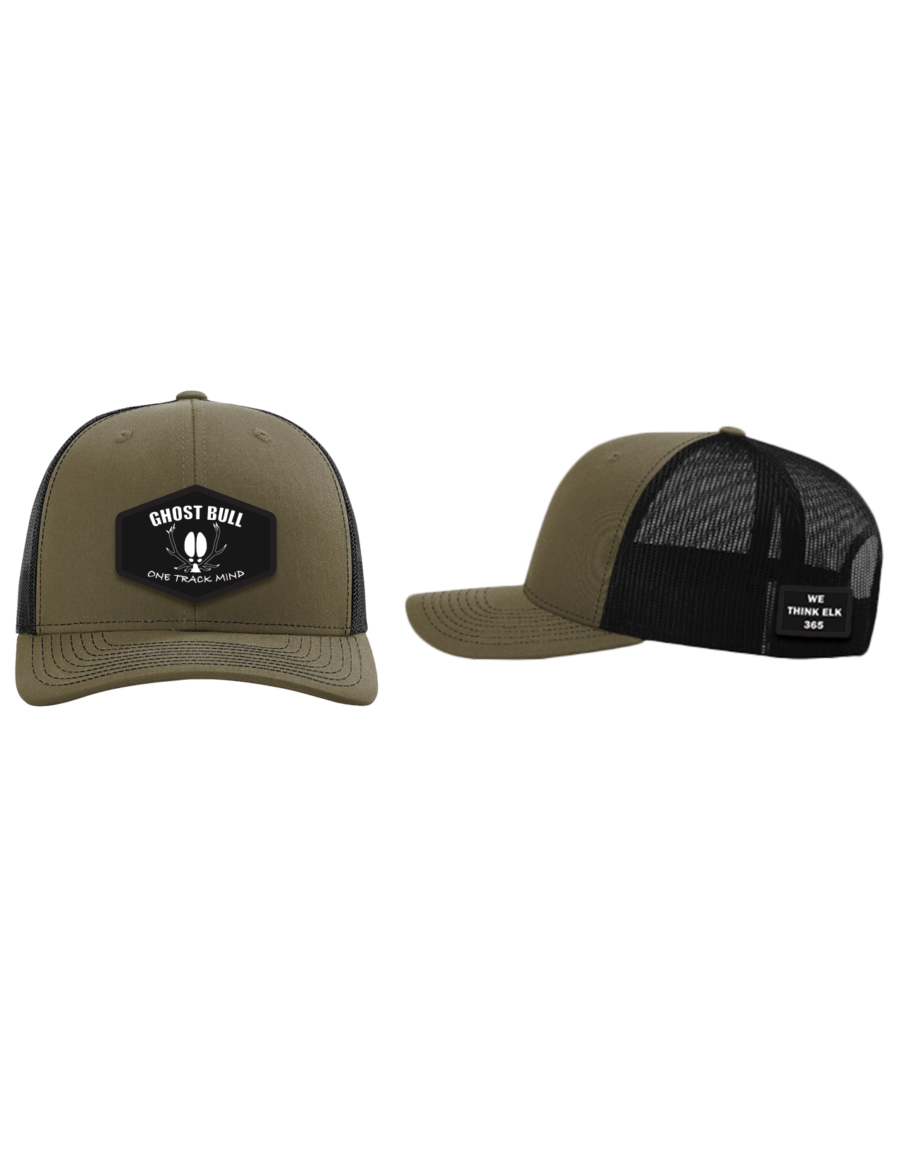 Ghost Bull Hunting Icon Hat- Loden/Black